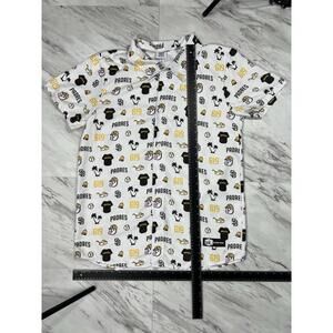 San Diego Padres 619 All Over Print Button Shirt Mens L Jack in the Box #8